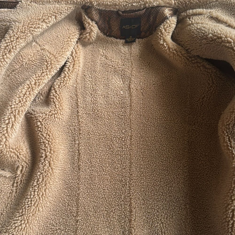 AS by DF Python Shearling Jacket | Medium | Brown - Picture 10 of 11